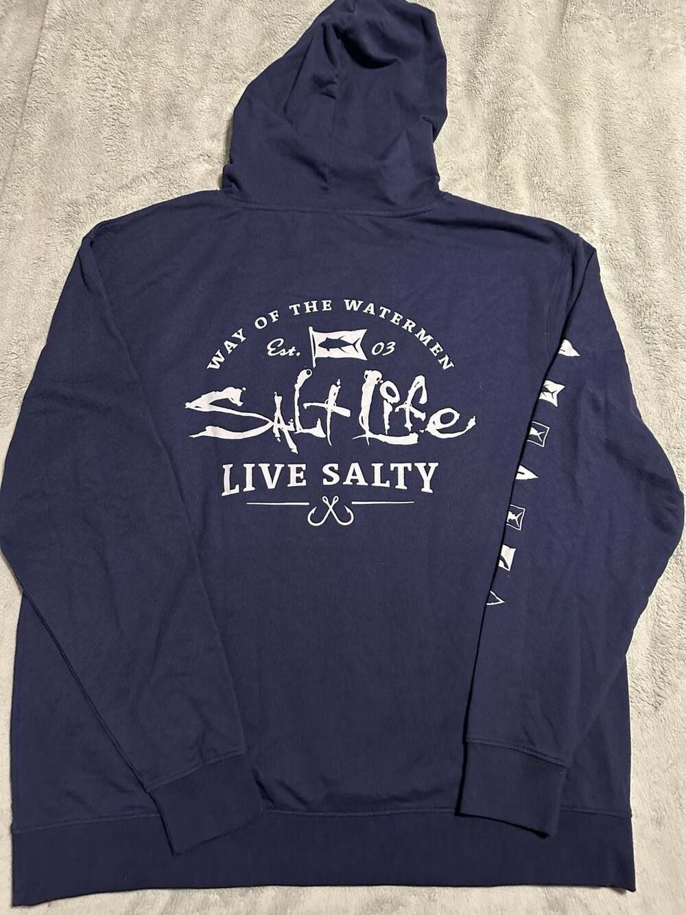 Salt Life Men's Way of the Waterman Graphic Pullover Hoodie, Size XL